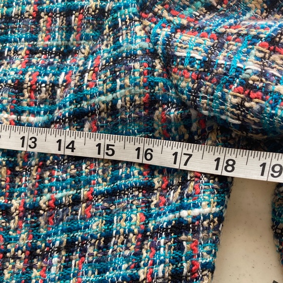 Doncaster Turquoise & Orange Tweed Blazer - Picture 9 of 10